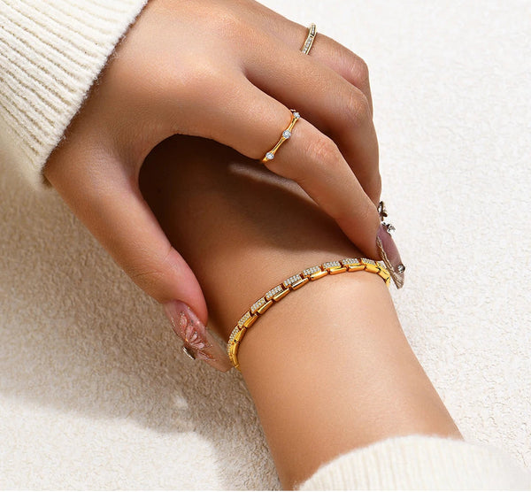 Bellartini 18K Gold D Color VVS1 Moissanite S925 Sterling Silver Bracelets