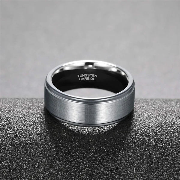 Bellartini Amalfi Silver Tungsten Ring for Men