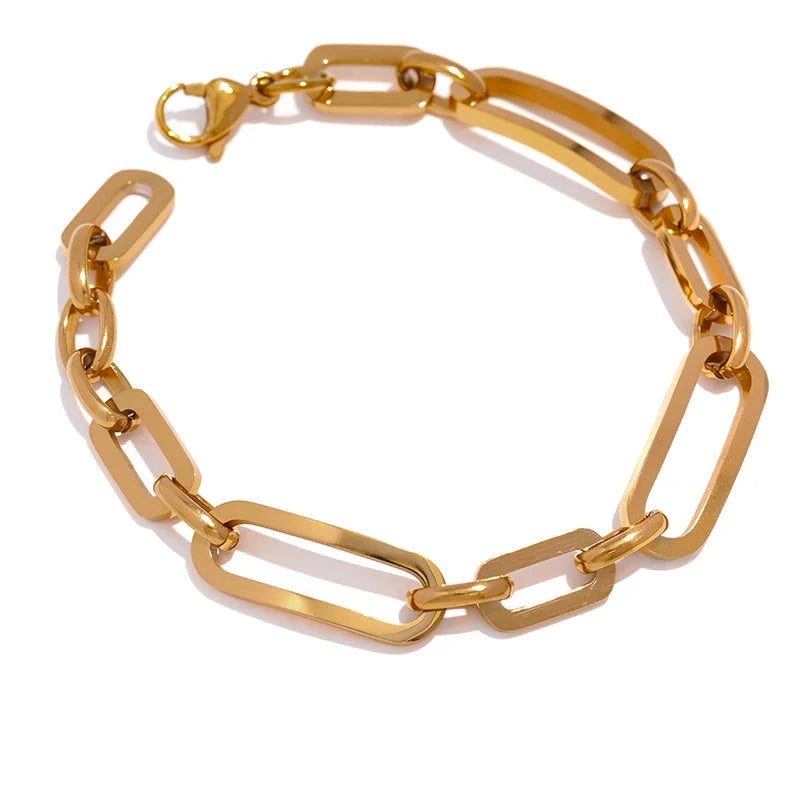 Bellartini Gold Golden Chain Bangle Bracelet WP