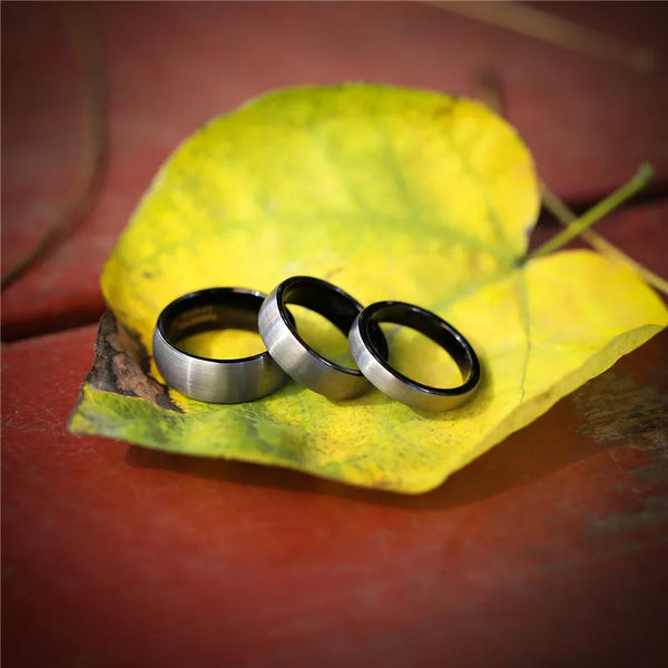 Bellartini Parma Brushed Tungsten Ring for Men