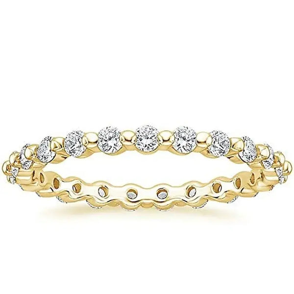 Bellartini Florence 2mm 925 Sterling Silver Cubic Zirconia Stackable Ring