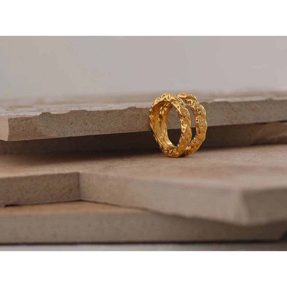 Bellartini 18k Gold Round Rings Venice