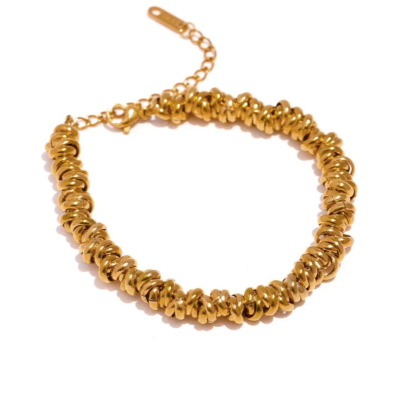 Bellartini Gold Milano Chain Thick Bangle Bracelet WP