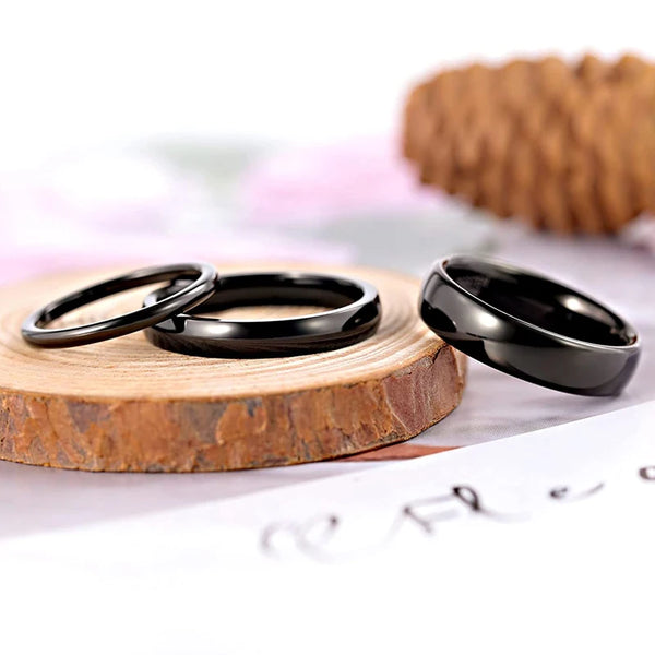Bellartini Catania Black Tungsten Ring for Men