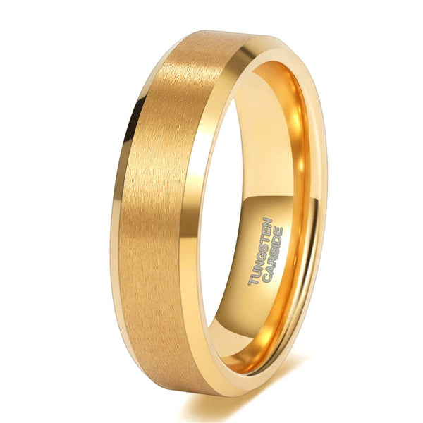 Bellartini Verona Gold Tungsten Ring for Men