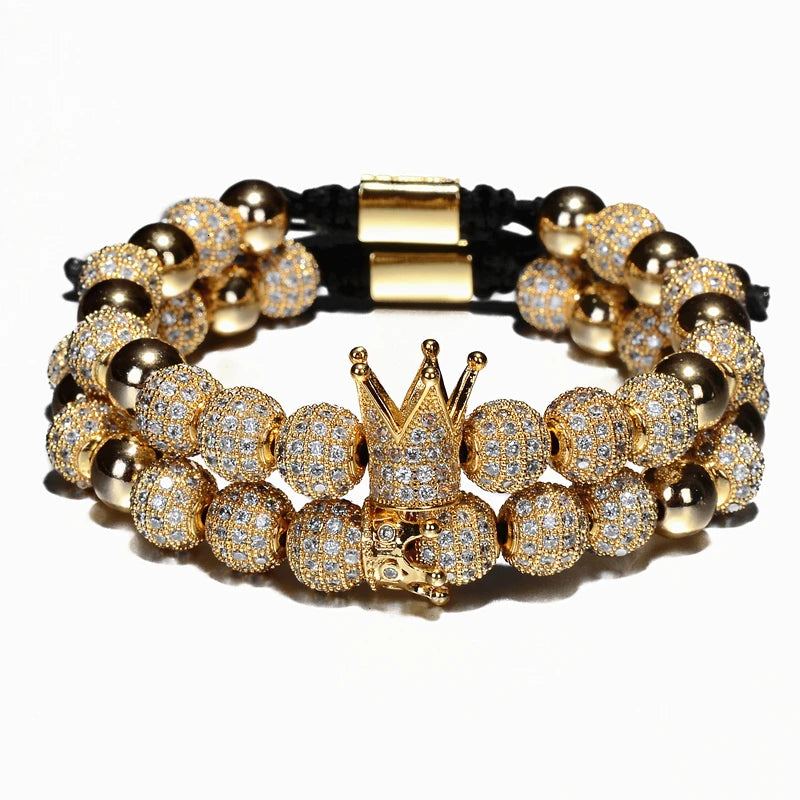 Bellartini Luxury Crown Charm Men Bracelets