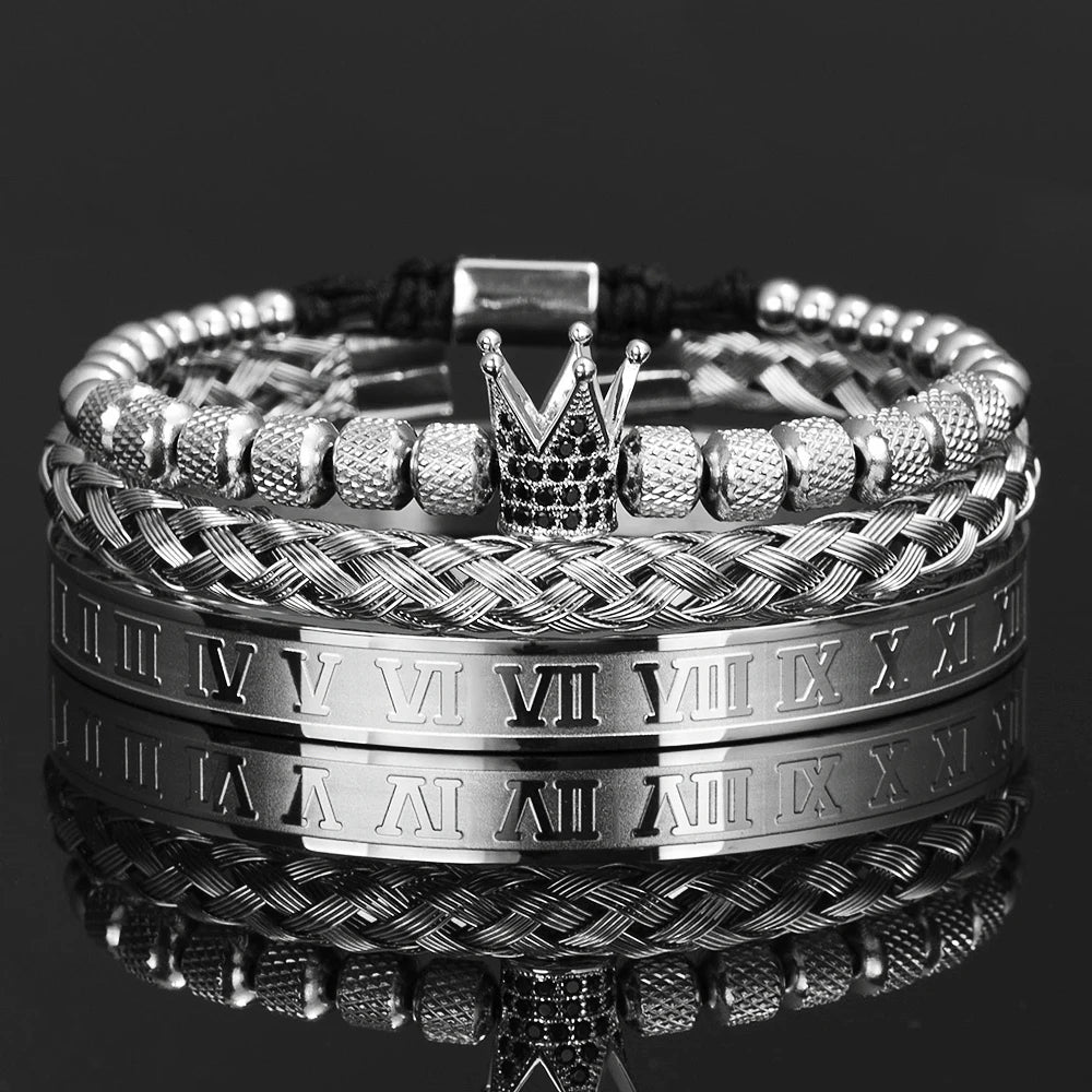 Bellartini Luxury Crown Roman Bracelet