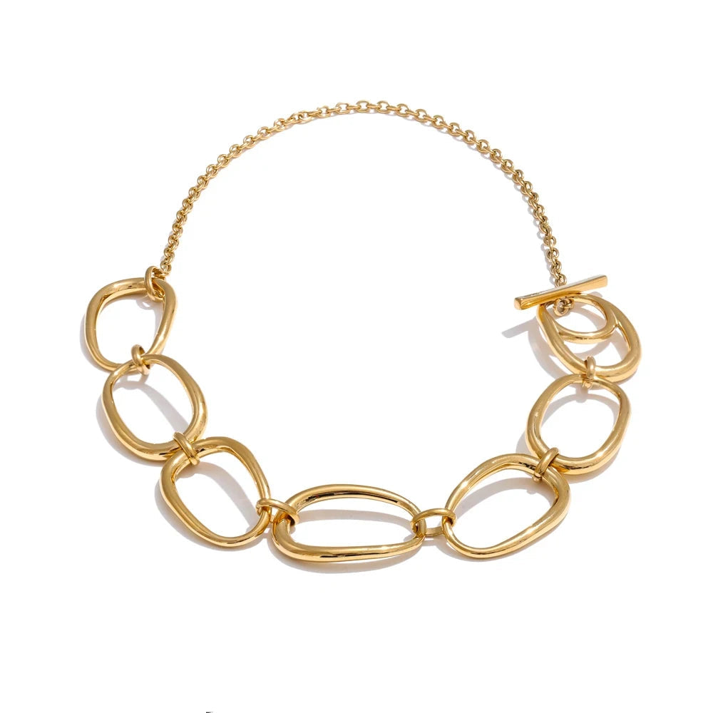 Bellartini Florence Gold Handmade Polished Chain Necklace