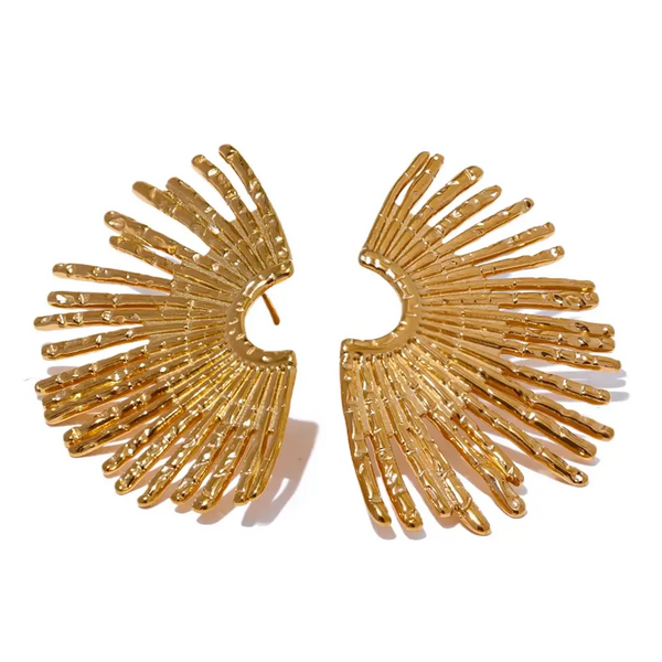 Bellartini Florence Gold Stud Earrings Charm WP