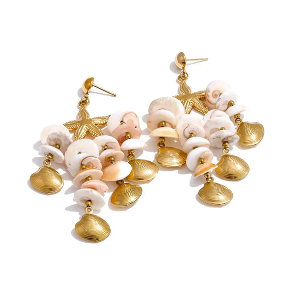 Bellartini Naples Gold Ocean Earrings