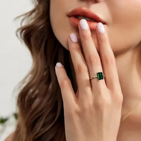 Bellartini Siena Gold Emerald Ring