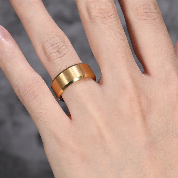Bellartini Verona Gold Tungsten Ring for Men