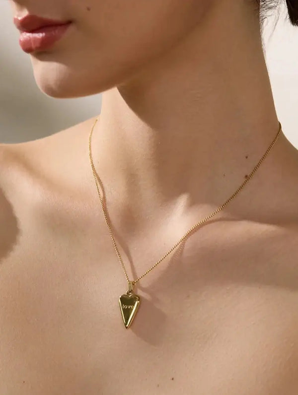 Bellartini Gold Heart Love Verona Pendant Necklace WP