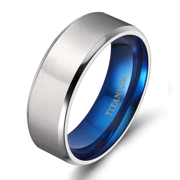 Bellartini Verona Silver Titanium Ring for Men