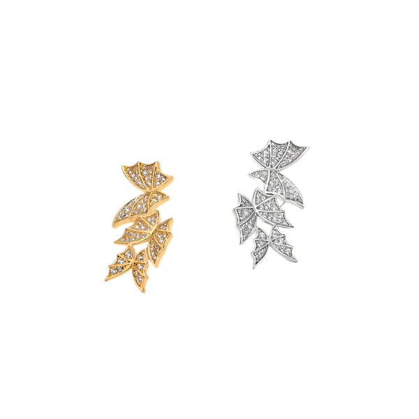 Bellartini Palermo Lab Diamond 925 Sterling Silver 18K Gold earring