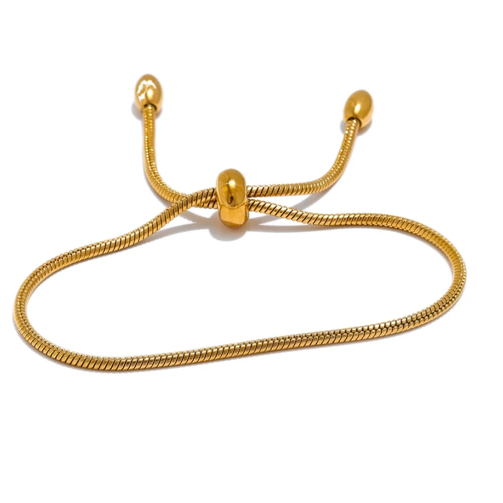 Bellartini Gold Fashion Adjustable Chain Bracelet