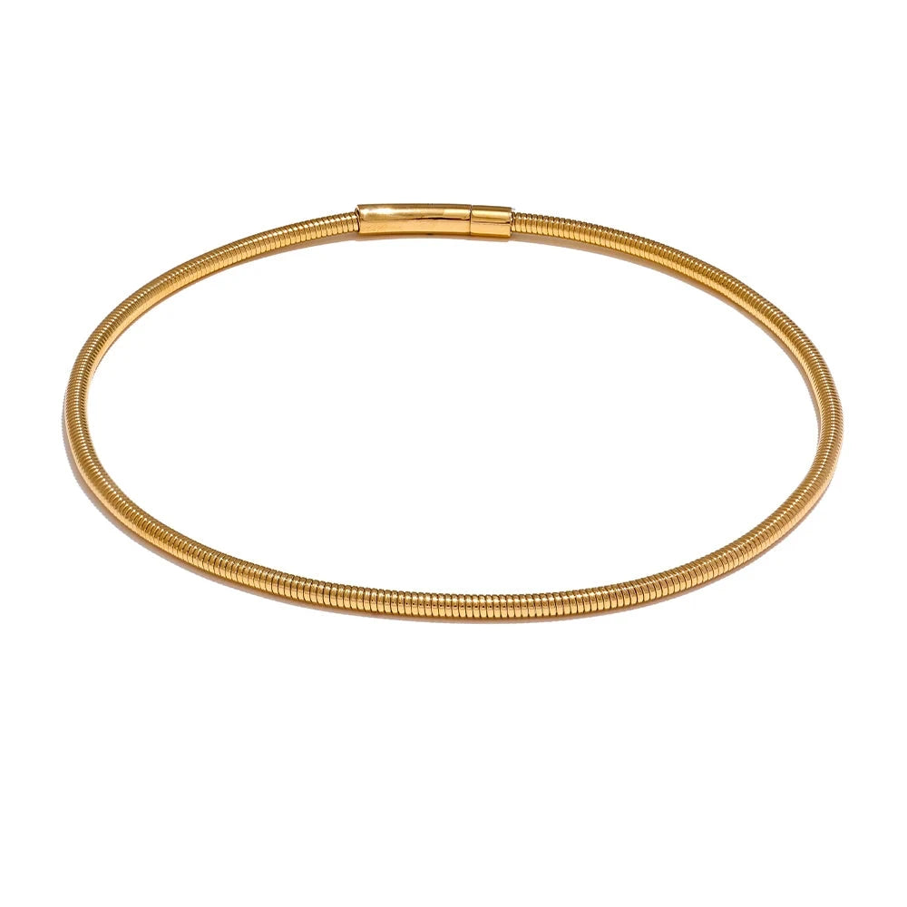 Bellartini 18k Gold Collar Torques Necklace WP Venice