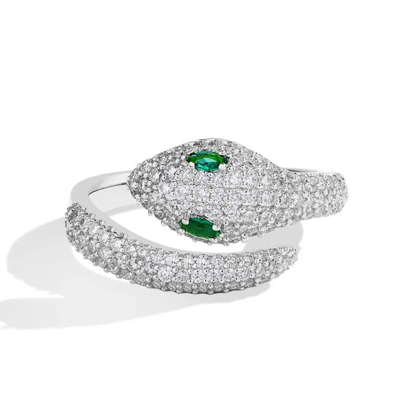 Bellartini Serpenti Seduttori Gold Moissanite Diamond Ring