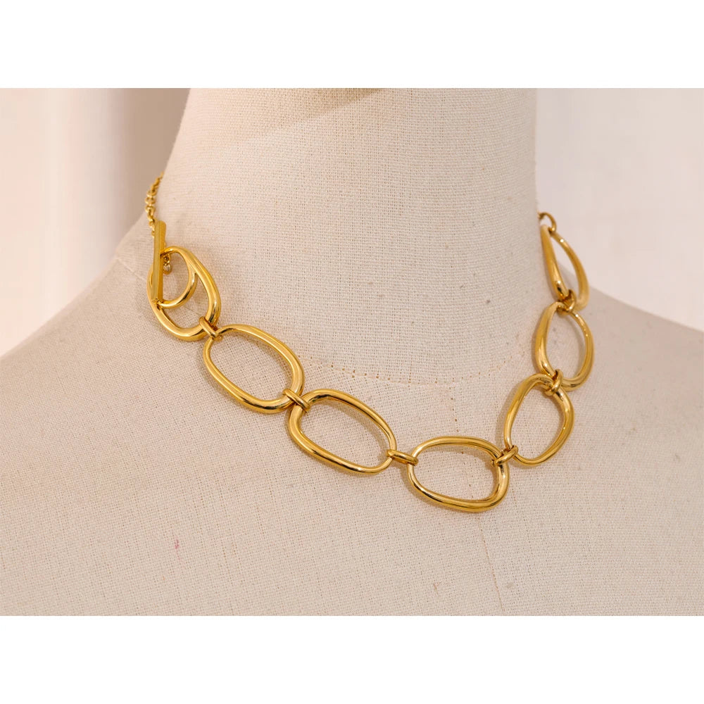 Bellartini Florence Gold Handmade Polished Chain Necklace