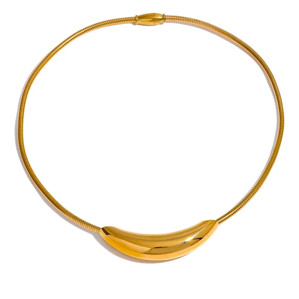 Bellartini 18k Gold Popular Choker Light Necklace WP Venice