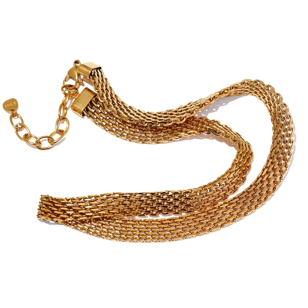 Bellartini Gold Wide Neck Necklace WP Venice