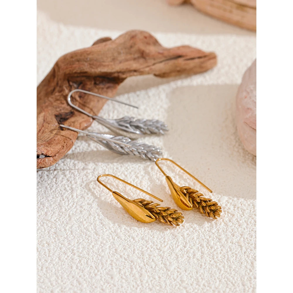 Bellartini 18K Gold Ear of Wheat Earrings WP