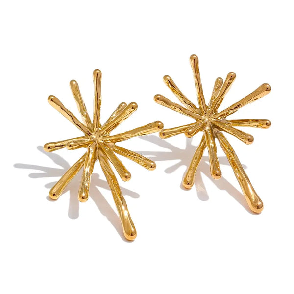 Bellartini Siena 18k Gold Firework Stud Earrings WP