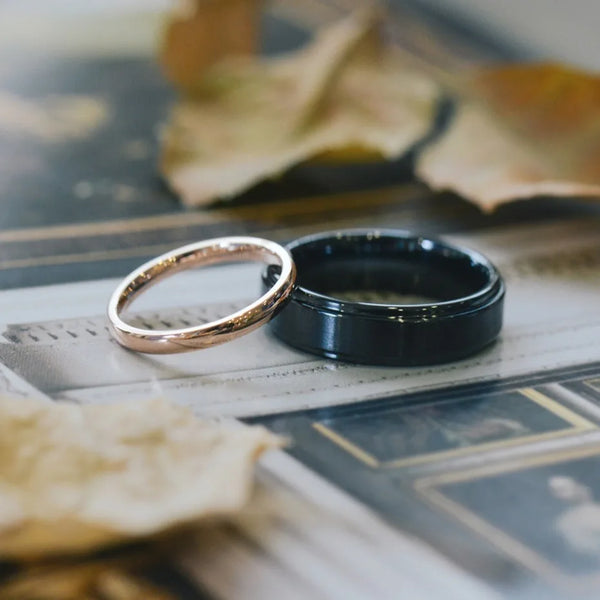 Bellartini Rimini Black Ceramic Ring for Men