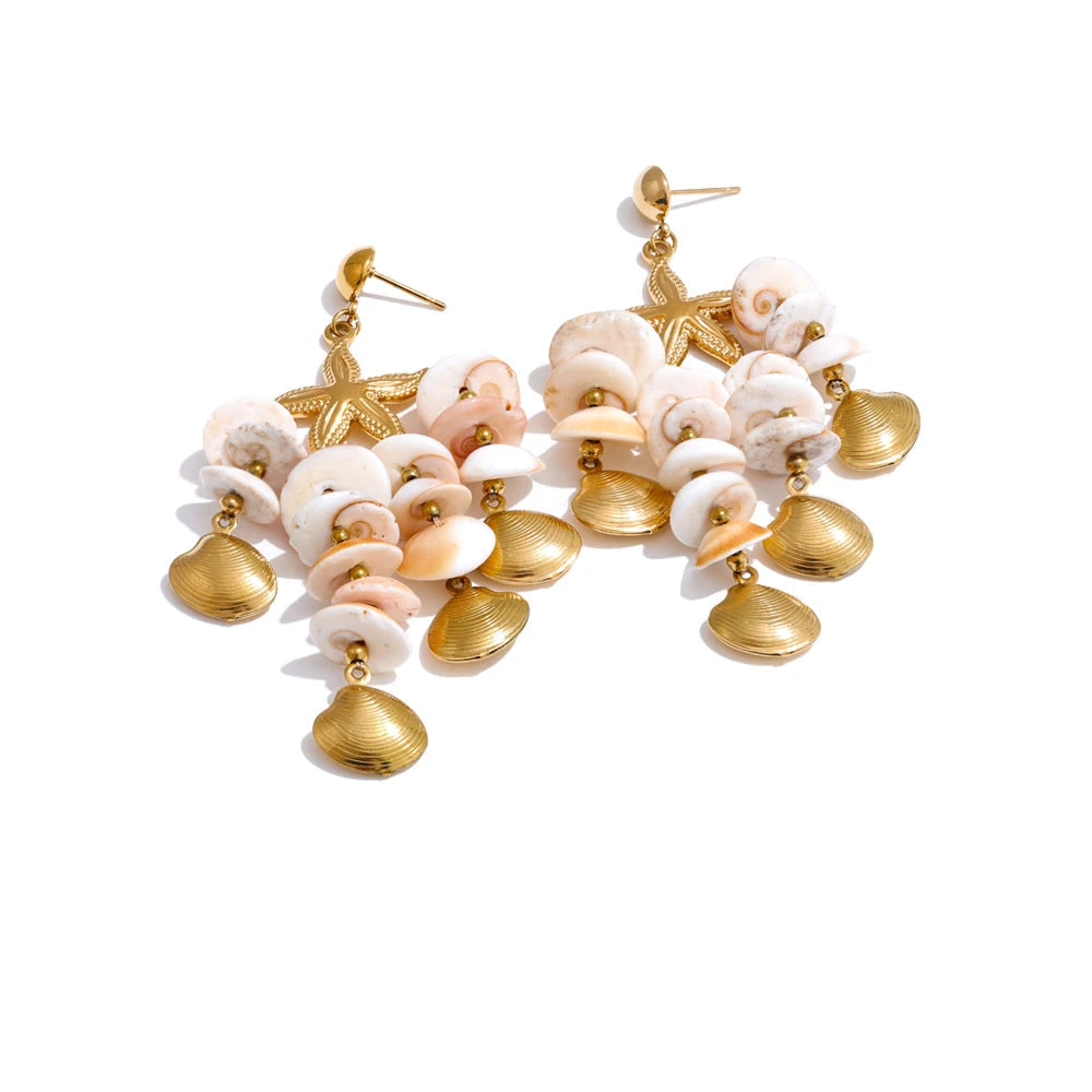 Bellartini Naples Gold Ocean Earrings