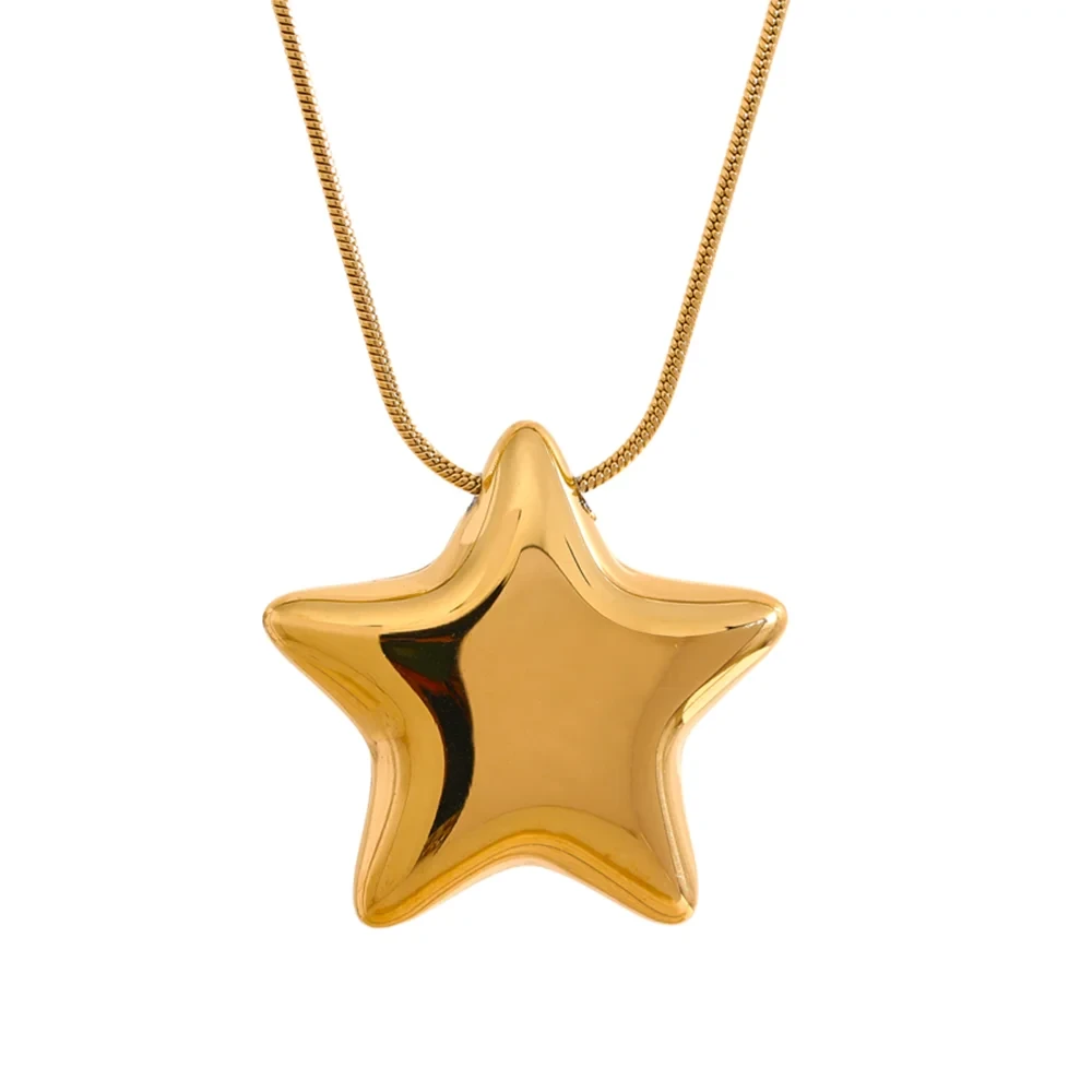 Bellartini 18k Gold Star Pendant Necklace WP