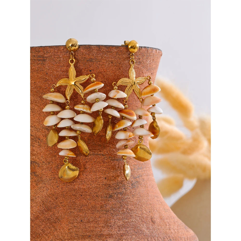 Bellartini Naples Gold Ocean Earrings