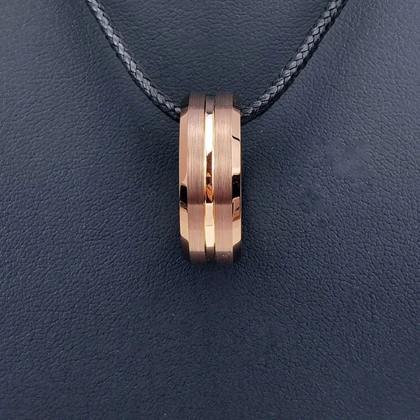 Bellartini Florence Rose Gold Tungsten Ring for Men