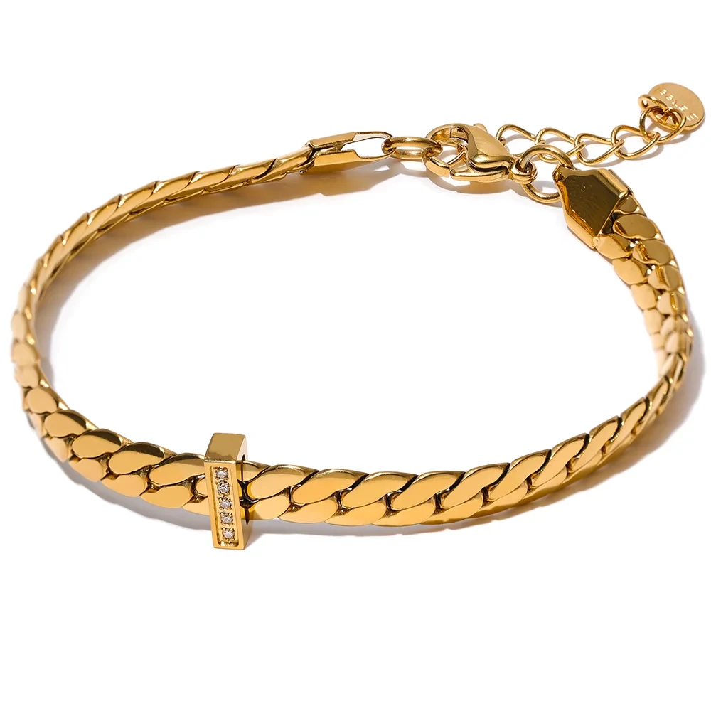 Bellartini 18k Gold Plated Cuban Chain Bracelet WP