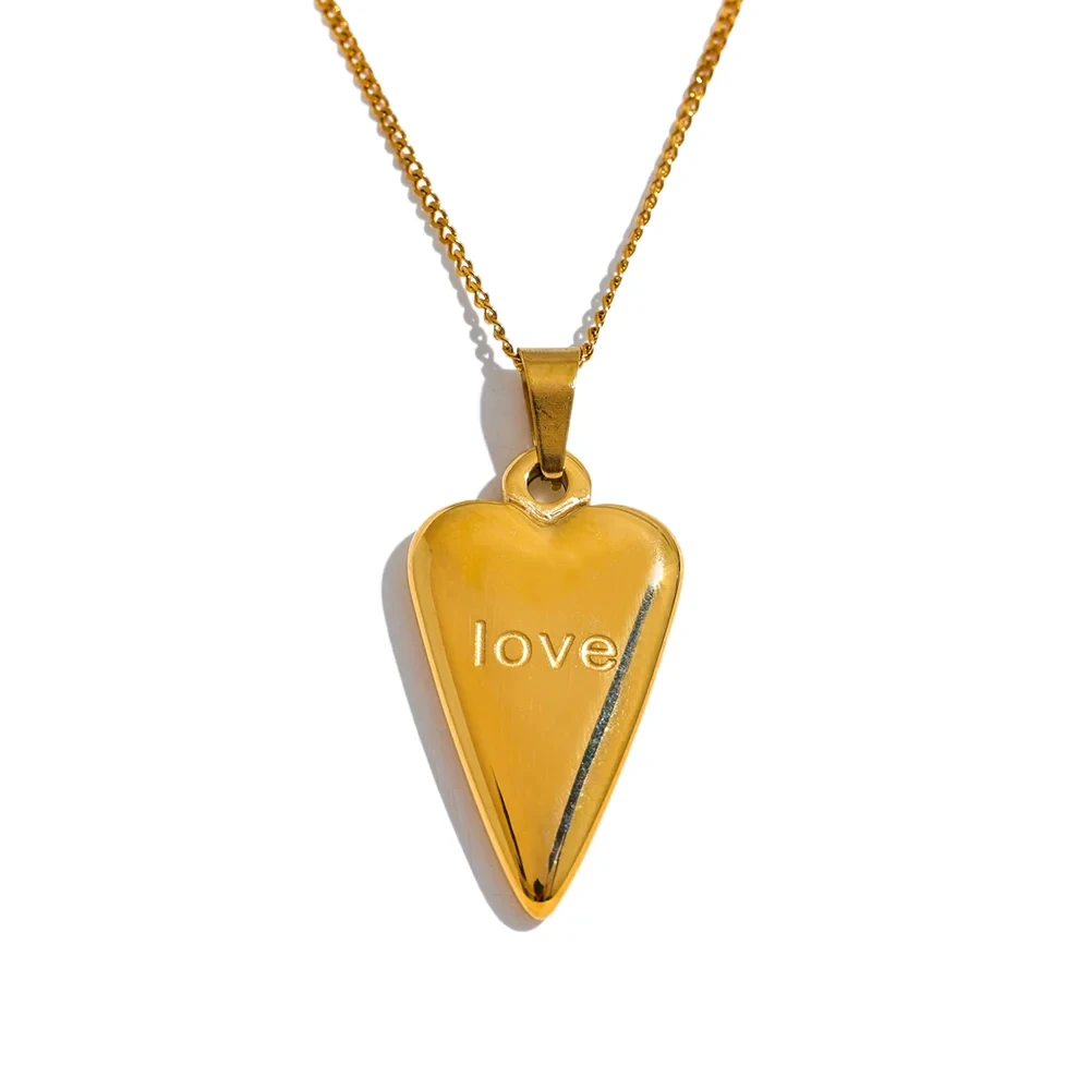 Bellartini Gold Heart Love Pendant Necklace WP