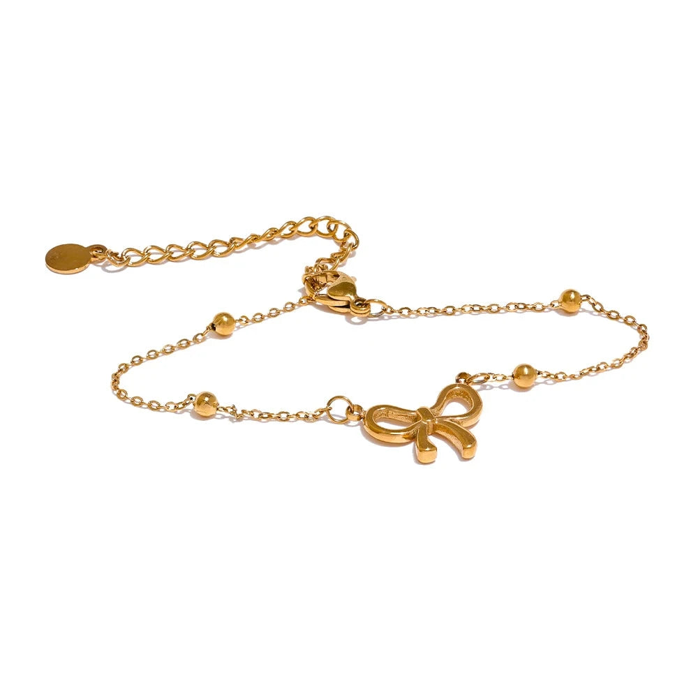 Bellartini Gold Bowknot Chain Bracelet WP