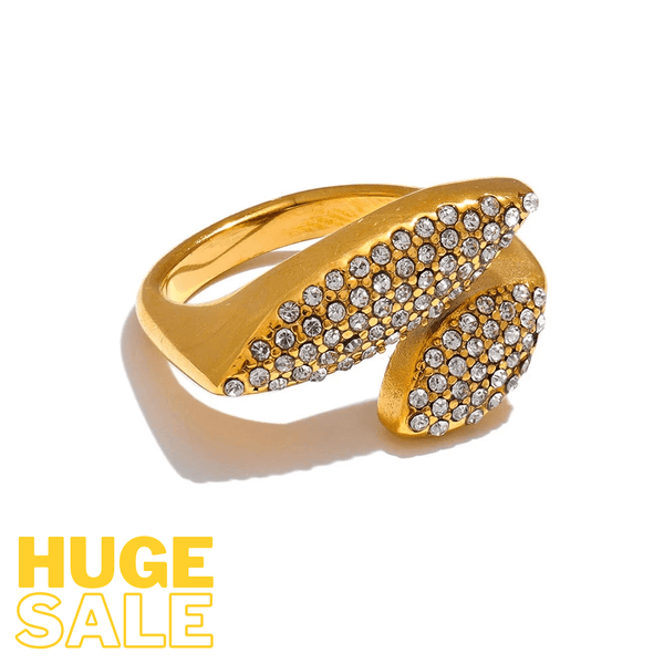 Bellartini Gold Bling Cubic Zirconia Ring WP