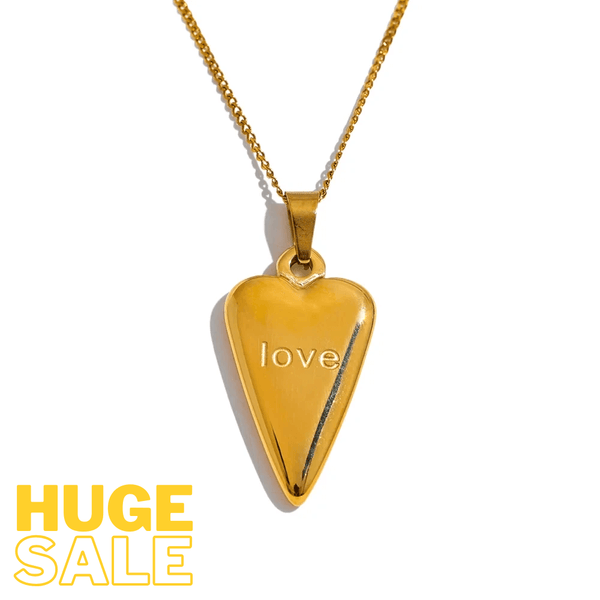 Bellartini Gold Heart Love Verona Pendant Necklace WP